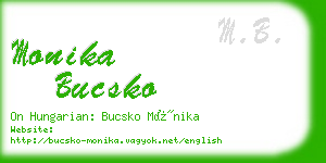 monika bucsko business card